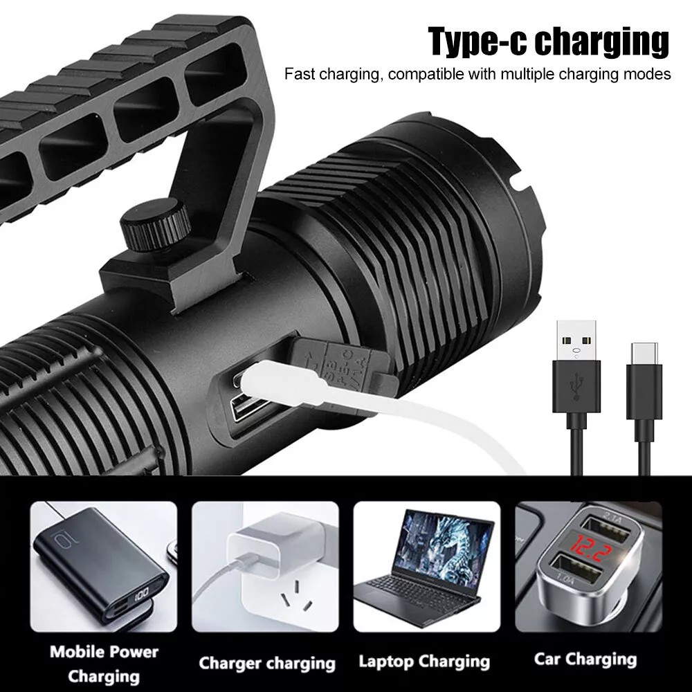 USB power bank LED bateria dobijanie baterky cez C USB kabel 