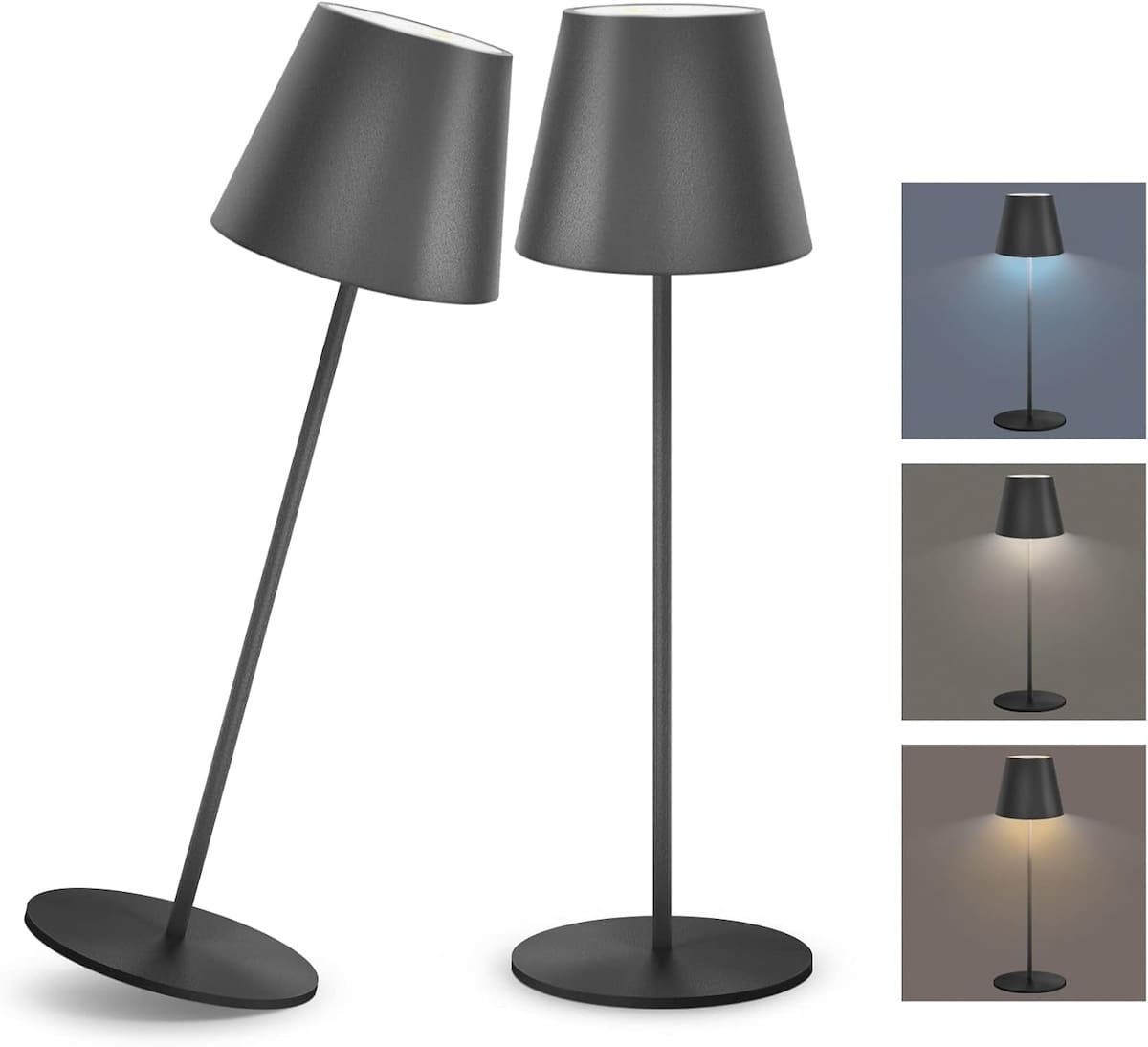 Dotyková lampa stolová s funkciou stmievania na batériu