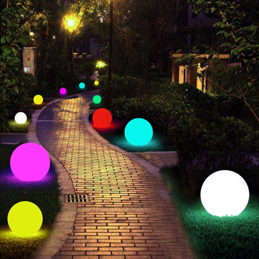 led solárna guľa s automatickým zapínaním do zahrady terasu