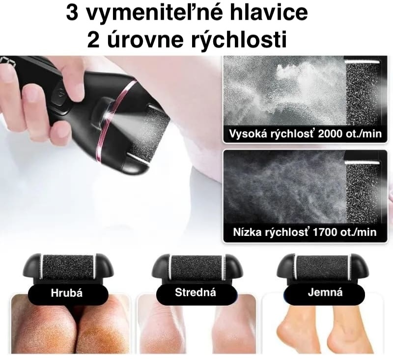pilník na nohy na elektriku
