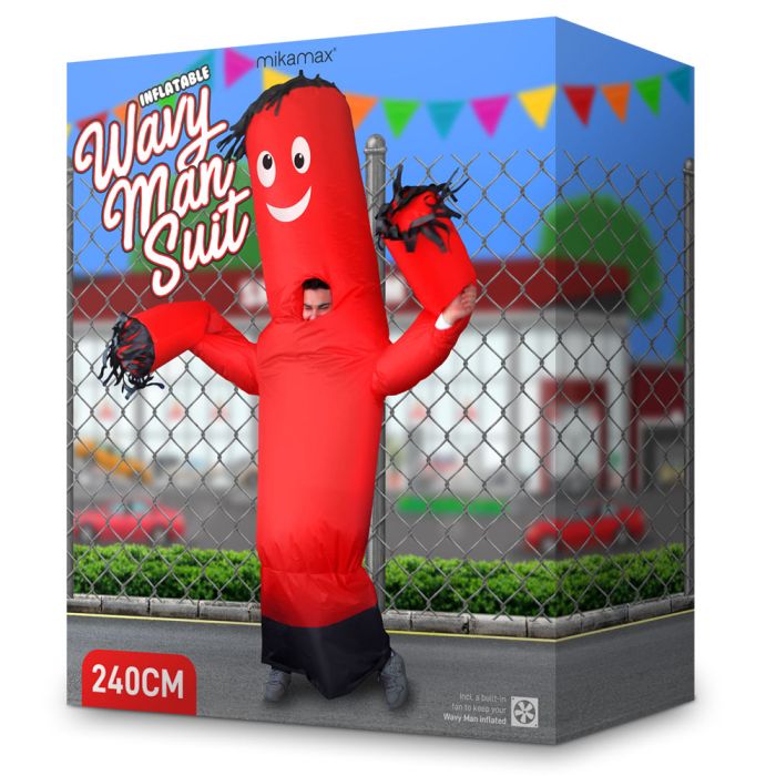 Kostým maskot panák – reklamný nafukovací oblek panák XXL 2,4 m + ventilátor