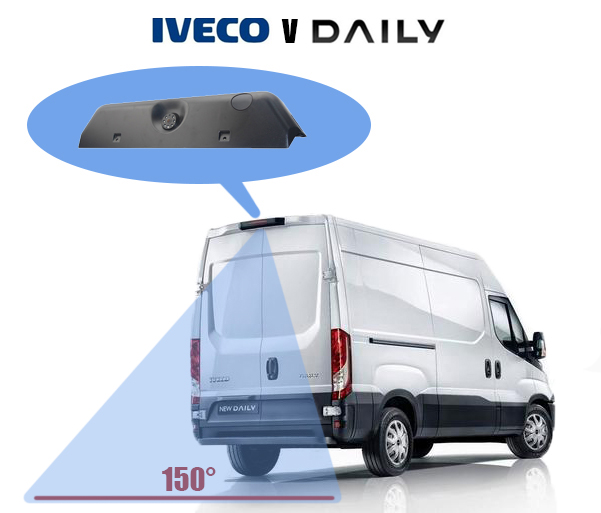 Parkovacia kamera zabudovaná v zadnom brzdovom svetle IVECO Daily 2014