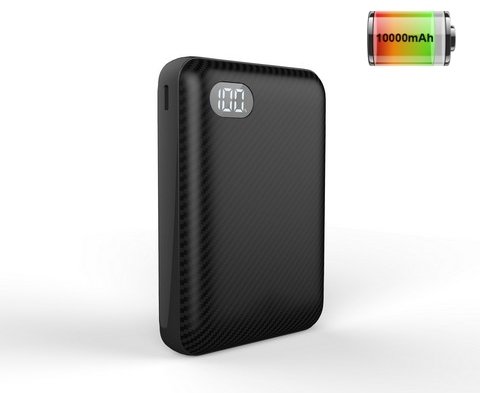 10000 mAh Chargeur externe 3x sortie Connecteur Micro USB/USB C/Lightning