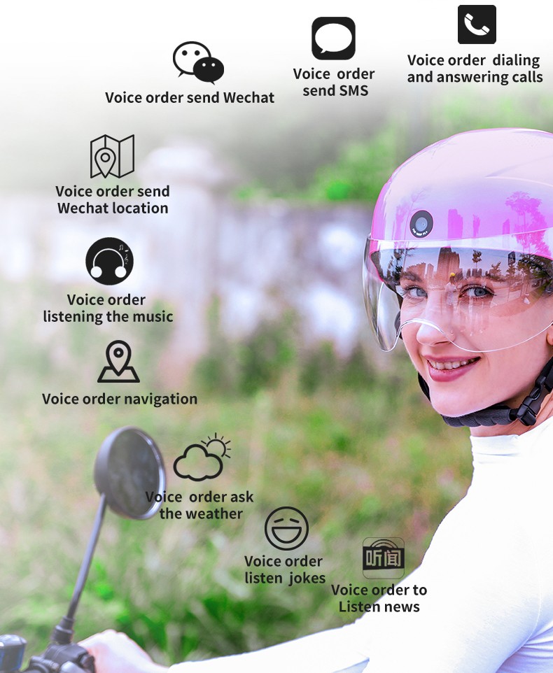 Smart cyklistická prilba s AI hlasovým asistentom