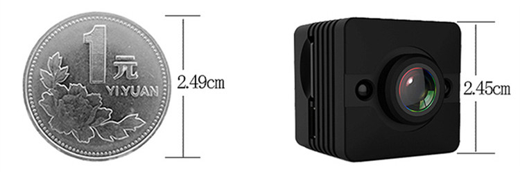 športová kamera 2,5 × 2,5 cm – FULL HD 