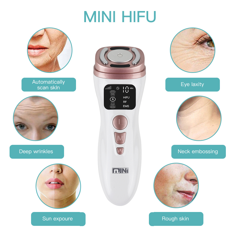 Mini Hifu – 3v1 omladzujúci prístroj na pleť tváre