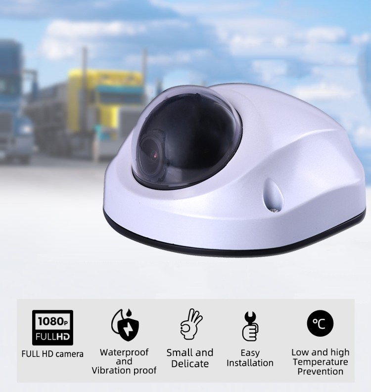 DOME kamera pre dopravné prostriedky s Full HD rozlíšením a technológiou WDR