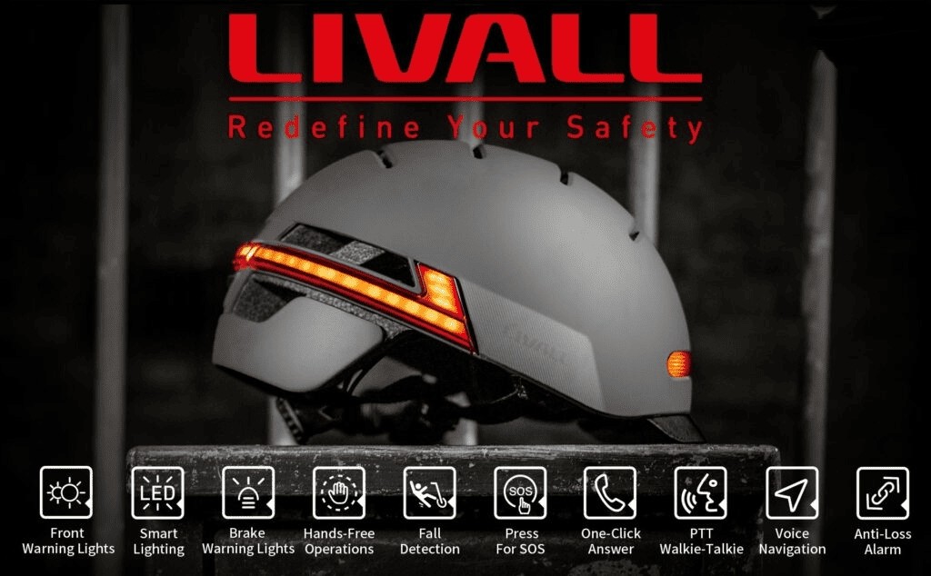 Smart cyklistická přilba s Bluetooth – Livall BH51M