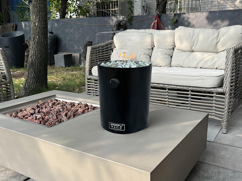 Funkční mini plynové ohniště na stůl exteriérové