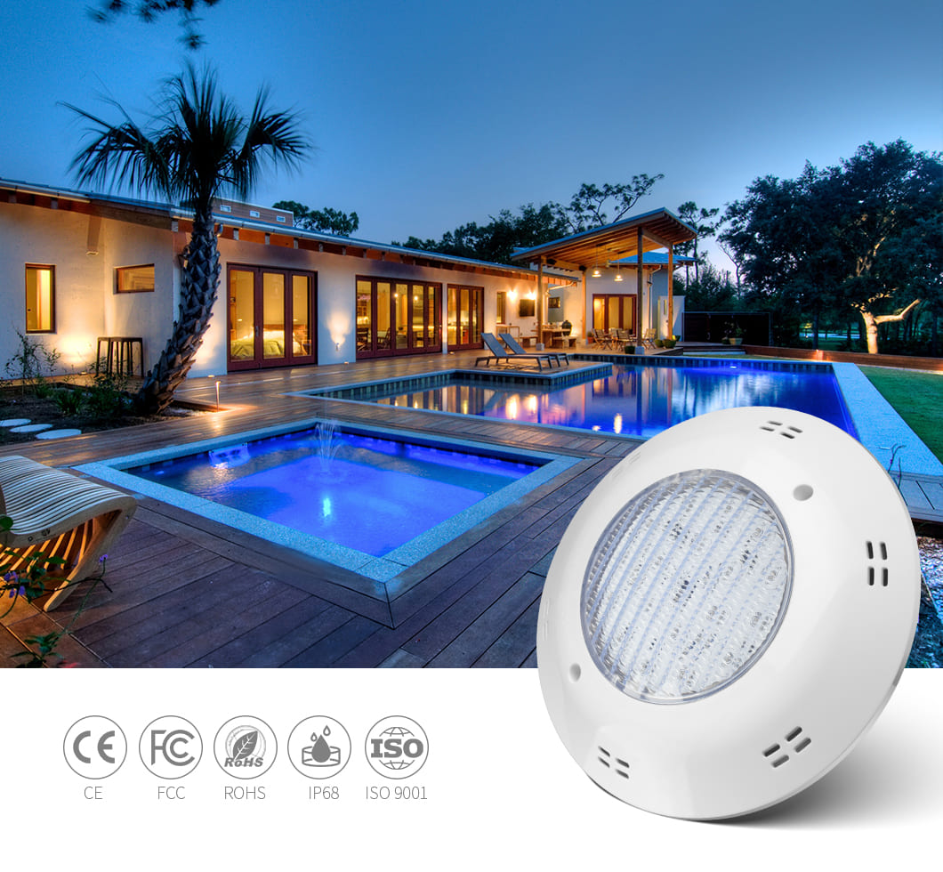 LED svetlá pre bazény IP68  vodotesné