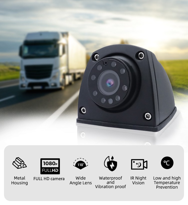 Bočná autokamera Full HD AHD s IR nočným videním a krytím IP69K