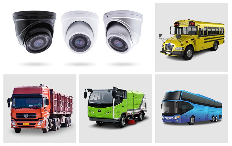 Vnútorná Full HD kamera do autobusu a dodávky s nočným videním