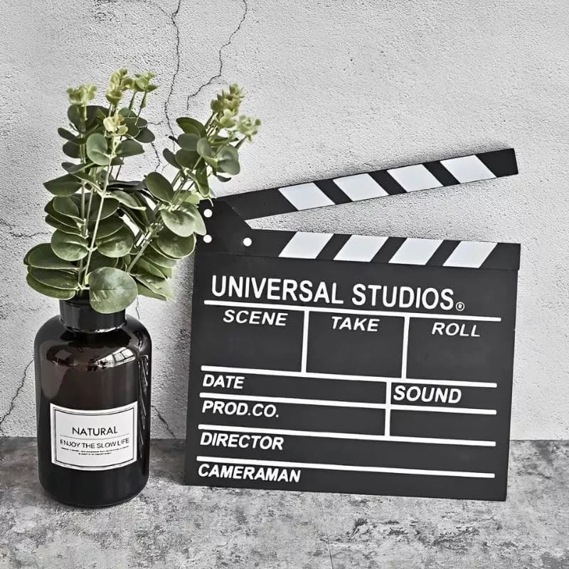 Filmová klapka Režisérska - Replika filmovej klapky Hollywood 30×28 cm