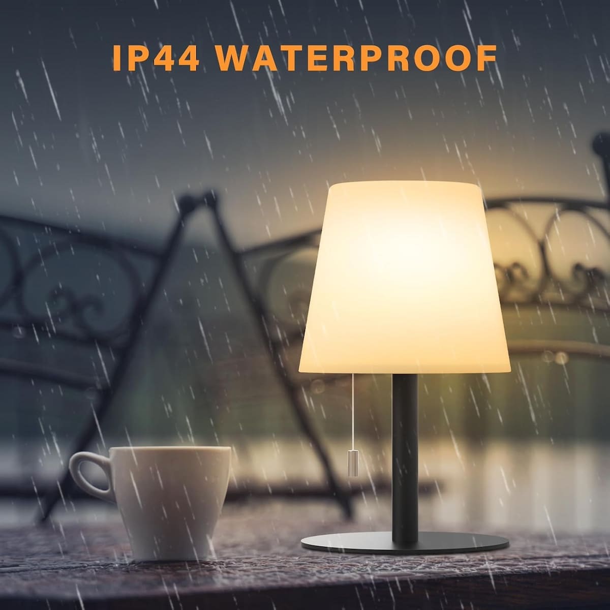 stolová lampa led vodeodolná ip44 vonkajsia