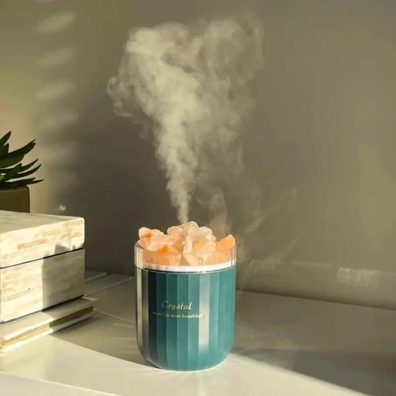 prenosný zvlhčovač solna lampa aromaterapia   