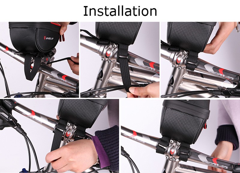 puzdro na bicykel so suchým zipsom na instalaciu