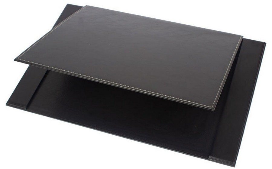 Kancelářský set – elegantní 8 ks z ořechu a kůže, ruční výroba