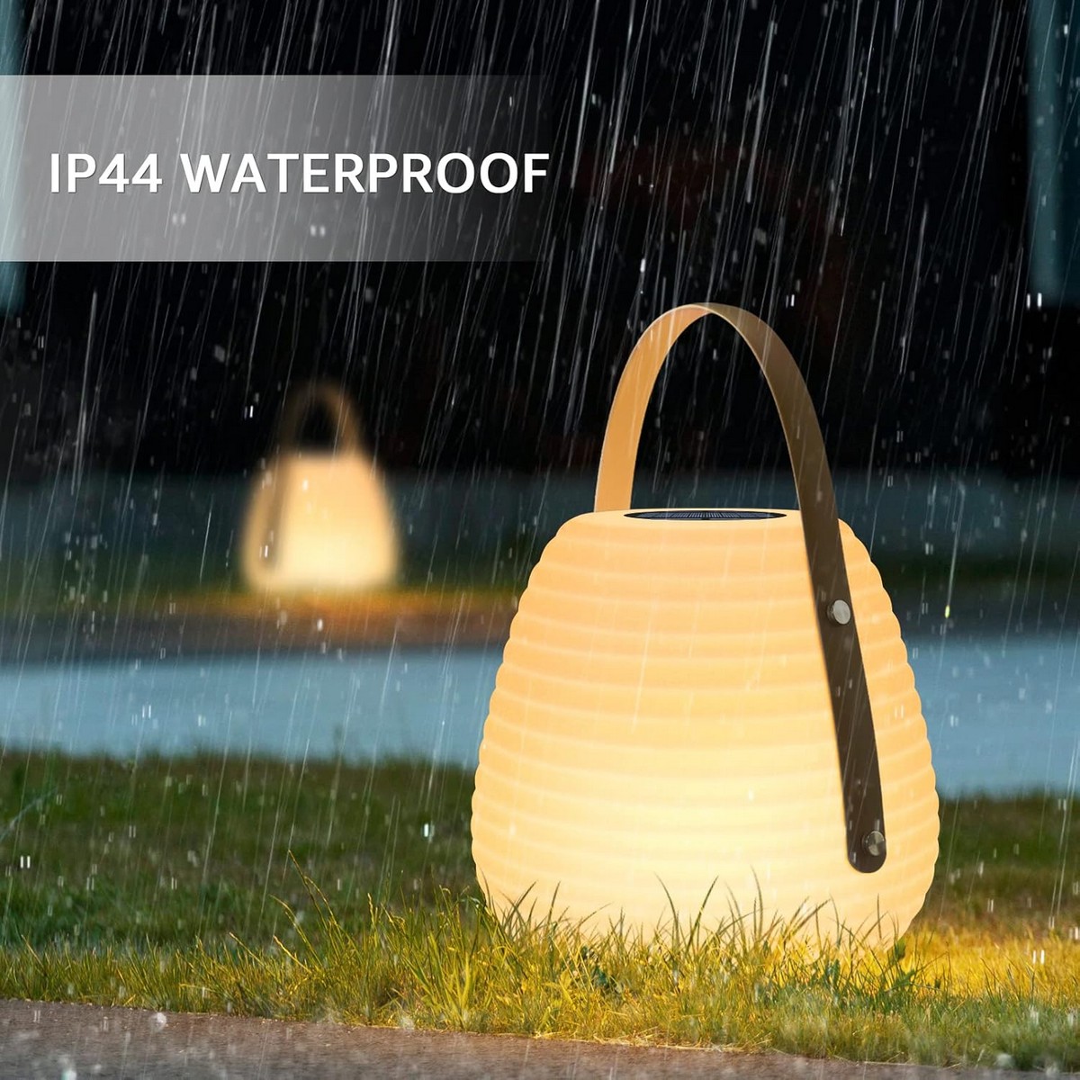 Vodeodolné svetlo lampa LED exteriérové ako lampas solarny