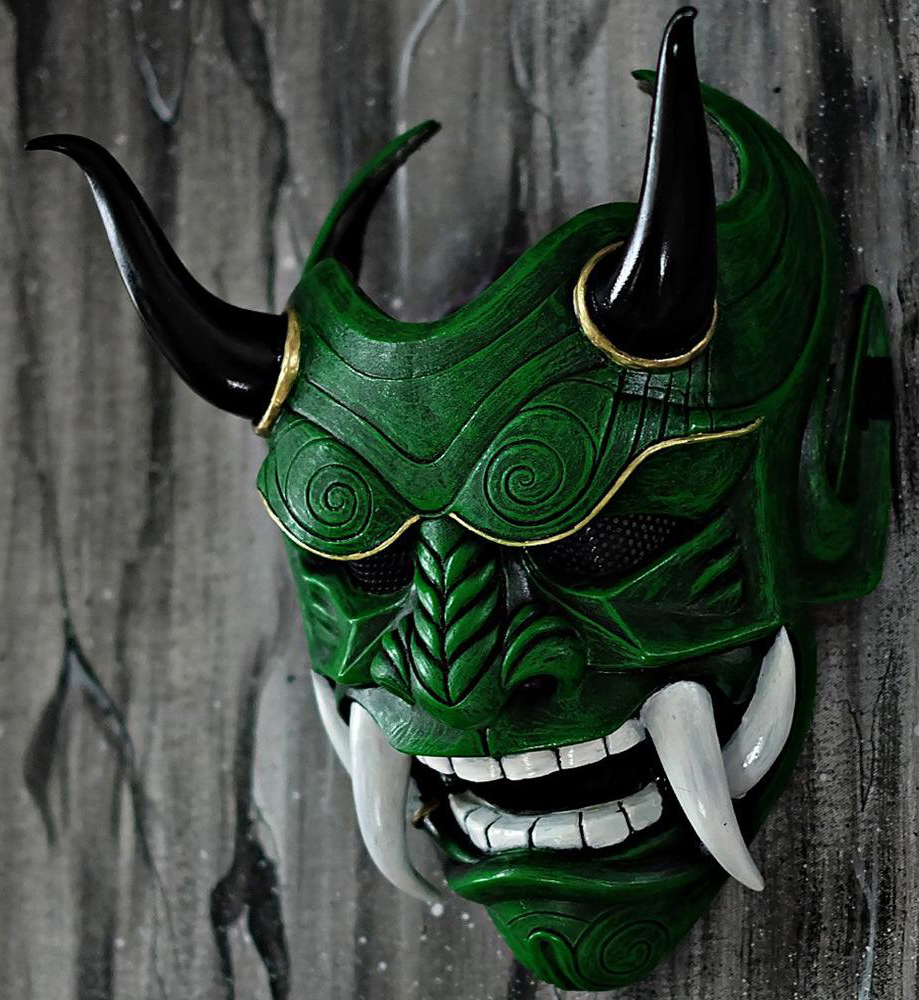 Maska na obličej Japan Assassin – japonská ninja maska ​​na Halloween a karneval
