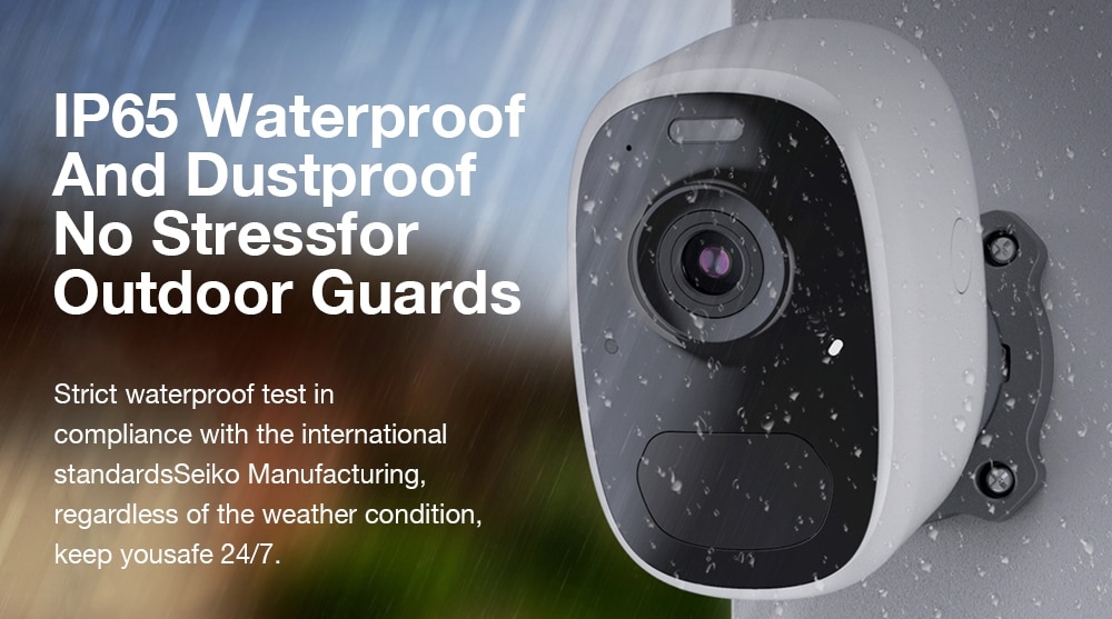 vodeodolna bezpecnostna kamera IP65 waterproof 