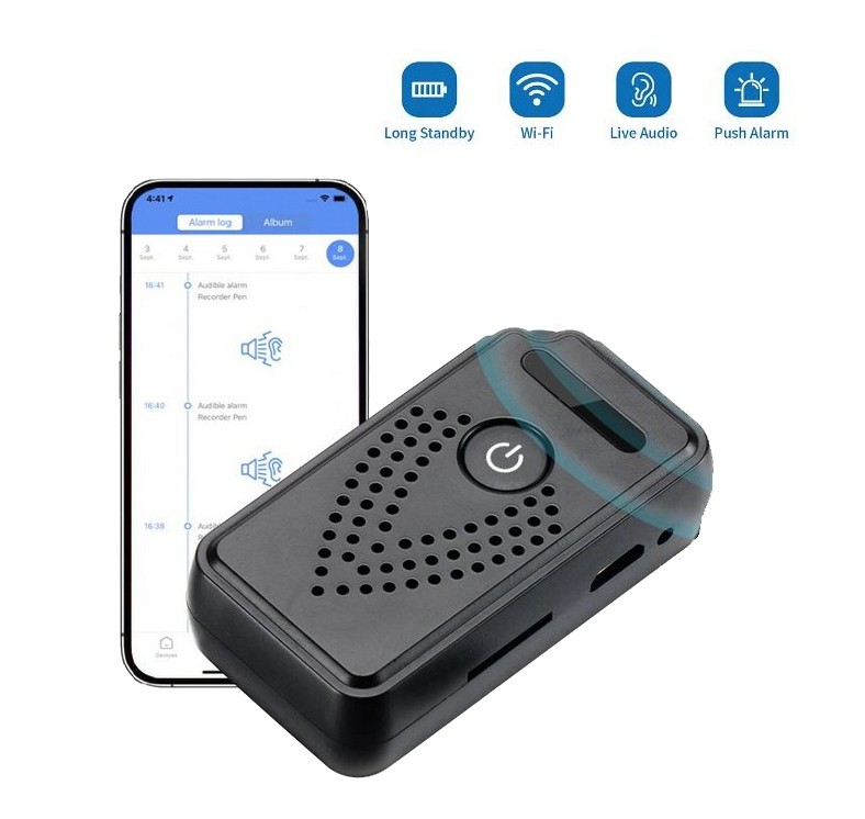 ESCYTEGR Grabadora digital activada por voz de 80 GB 1536 KBPS