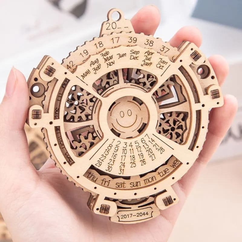 kalendár hlavolam z dreva drevený 3d puzzle