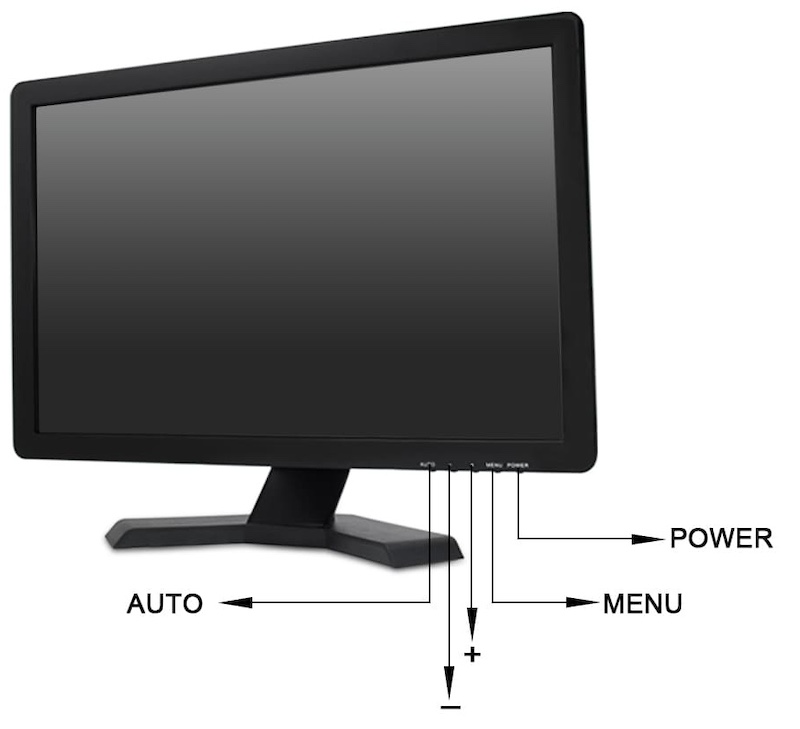 19 palcový LCD monitor Active Matrix TFT rozlišení 1440x900 pro kamery