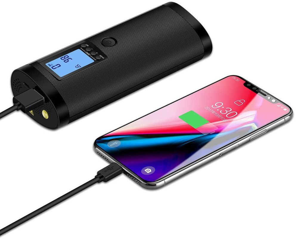 Elektrická pumpa na automobily + núdzová powerbanka