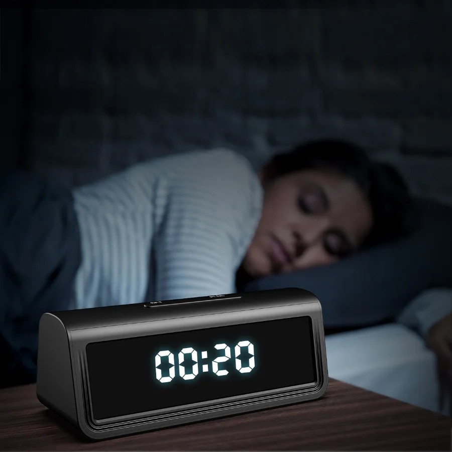Sveglia Orologio Digitale Con Fotocamera Nascosta E Wi-Fi &ndash; Telecamera Spia C4S Modello Sveglia, Registrazione In 1080p