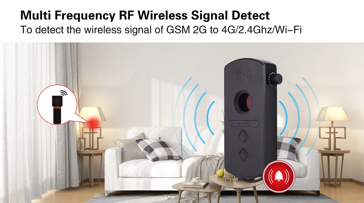 detektor odpočúvacích zariadení wifi a GMS signal 