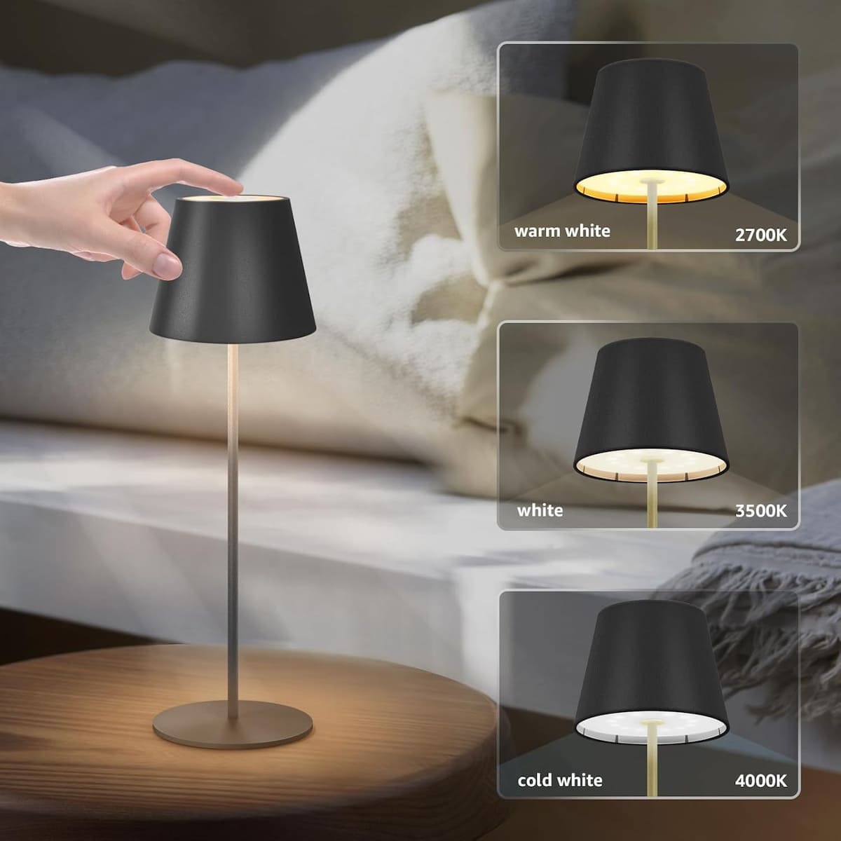 Svetlo studena biela farba LED lampa