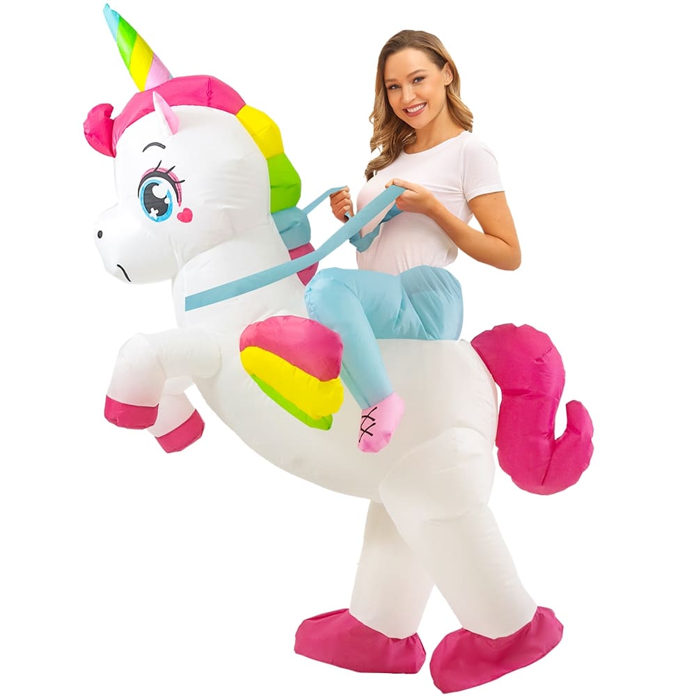 Nafukovací kostým - Jednorožec Halloween oblek s ventilátorem