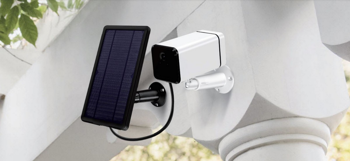 bezpečnosna kamera ouudoor solarny panel dobijatelna bateria 