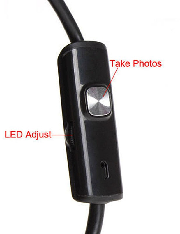 Endoscope USB HD 7mm Pour Android Et PC - Caméra D'inspection étanche IP67, 6 LEDs