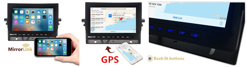 10,1 LCD monitor s wifi do auta mirror link