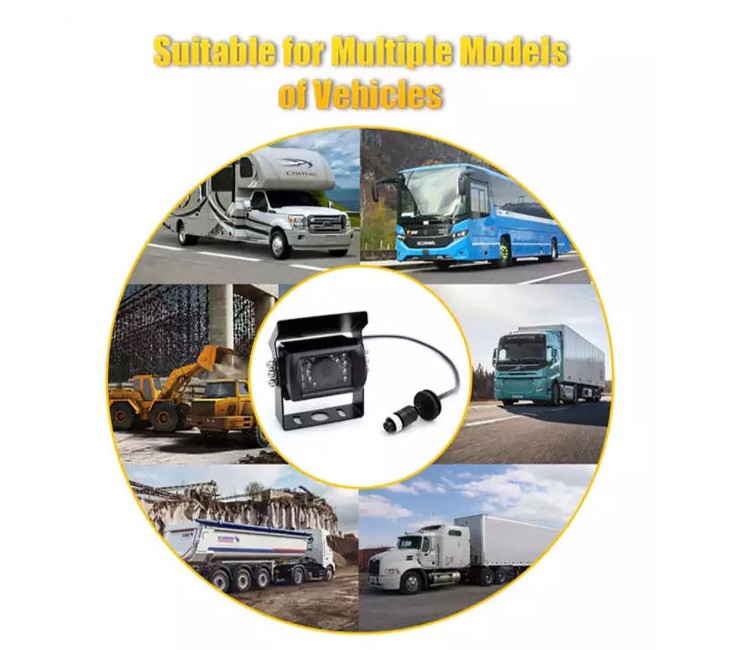 Cúvacia kamera s monitorom pre autobusy, stavebné a poľnohospodárske stroje