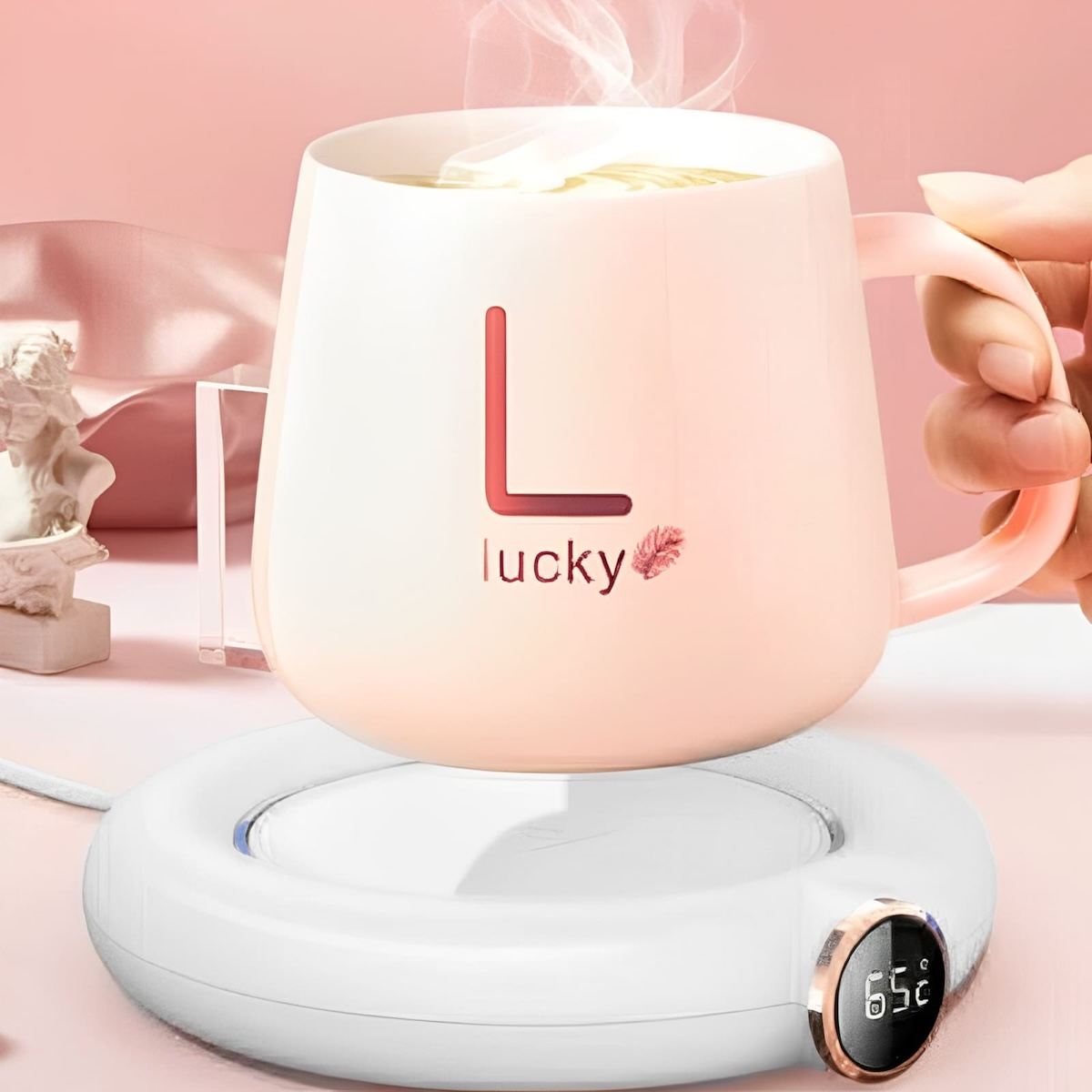 USB ohrievač šálky - na šálku pre udržiavanie teploty nápojov 55℃ – 65℃ – 75℃