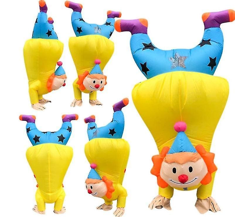 Nafukovací kostým - Šašo (Klaun) maskot Sasa s ventilátorem
