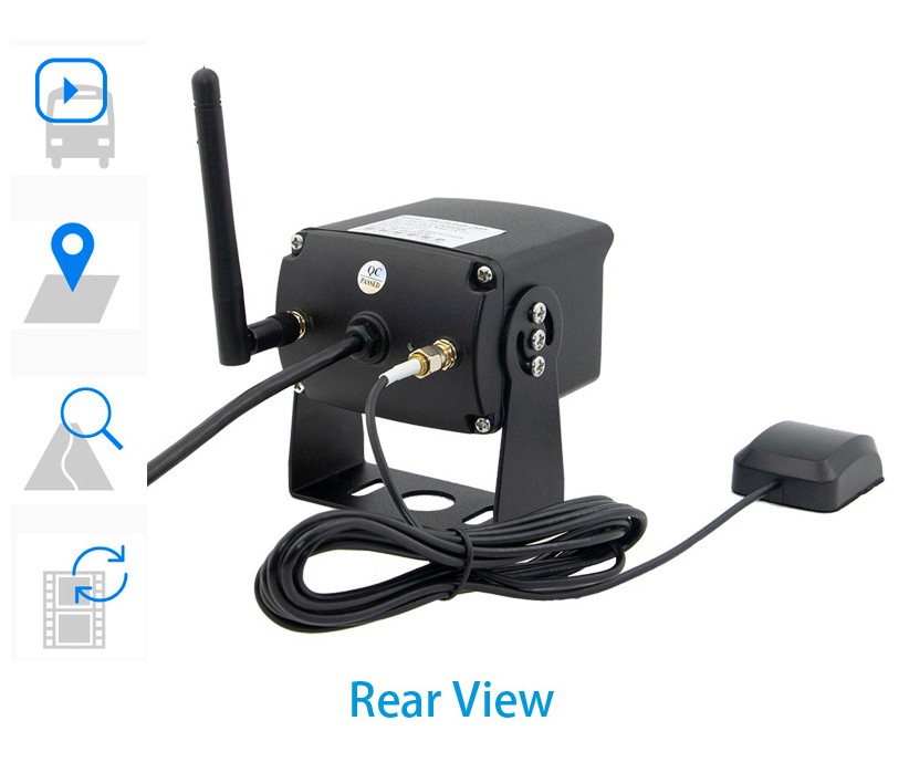 Zadná autokamera 4G/3G SIM podpora + 18 IR LED
