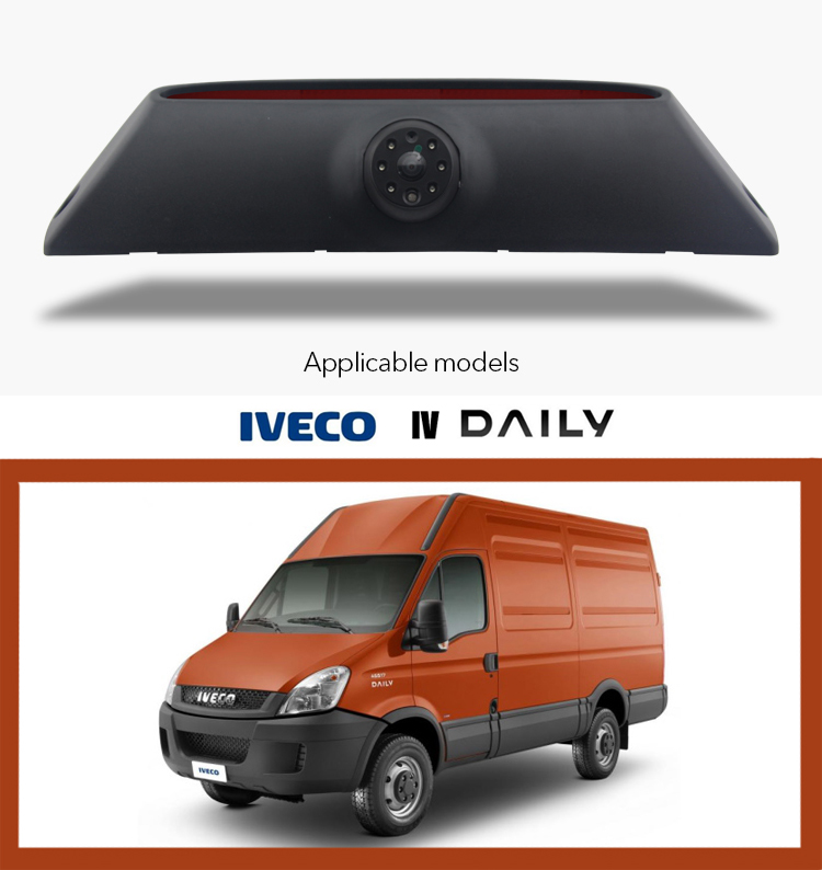 Kamera na cúvanie integrovaná do brzdového svetla pre vozidlá IVECO
