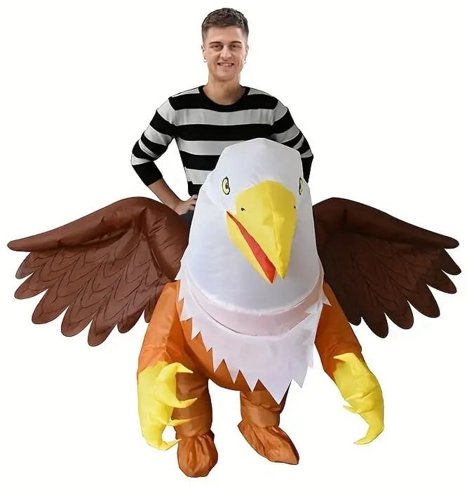 Nafukovací kostým Orel (grifin) s ventilátorem - Halloween kostým pro dospělé