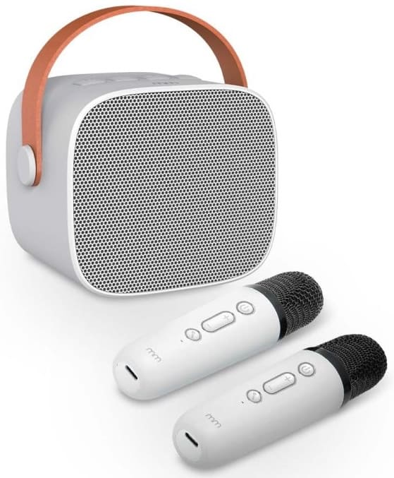 Bezdrátový karaoke set se 2 mikrofony + 6W reproduktor