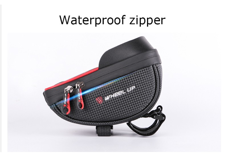 taska na bicykel s vodeodolným zipsom