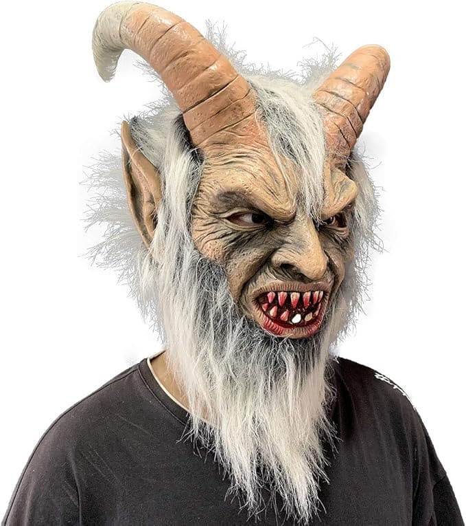 Maska na tvár démon čert – halloweenska maska pre deti aj dospelých