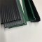 3D slats for fences - Plastic filling of mesh and panels made of flexible PVC strip - Gray color