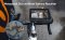 Conjunto de câmeras de bicicleta - câmera traseira full hd + monitor de 4,3" com gravação em cartão micro SD