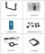 مجموعة العمل مع الليزر للرافعة الشوكية - كاميرا 1080P wifi مع IP68 + بطارية 2600 مللي أمبير + شاشة 7 AHD