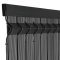 3D slats for fences - Plastic filling of mesh and panels made of flexible PVC strip - Gray color