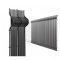 Vinyl heklatten PVC (Plastic) verticaal voor 3D GAAS EN PANELEN - Kleur Antraciet