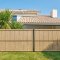 Fence filler PVC shading slats vertical width 49 mm - Wooden imitation